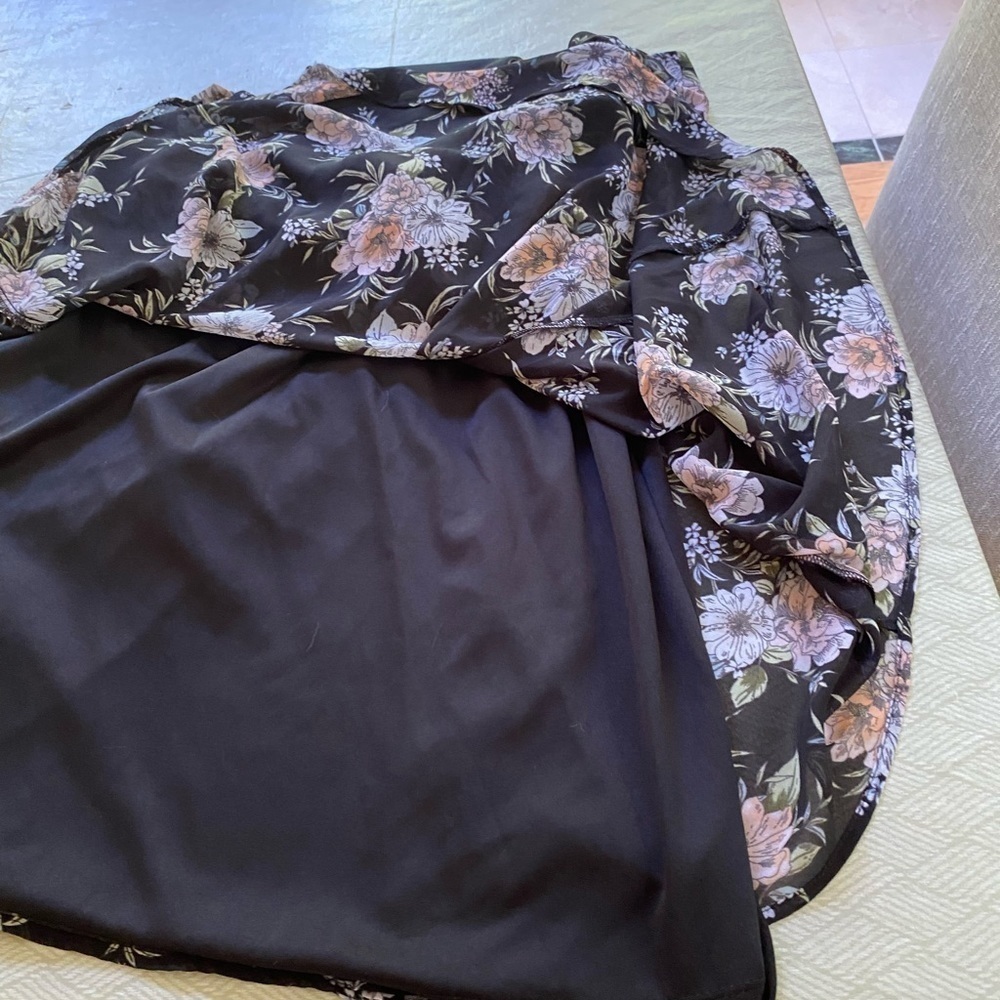 Torrid Floral Chiffon Midi Tank Dress 2 - Picture 9 of 9